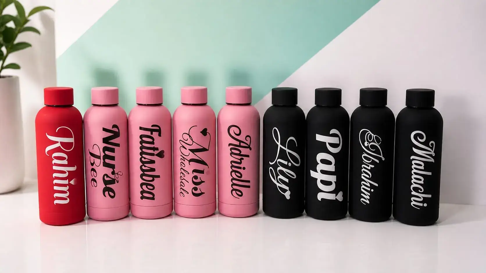 Personalised branded bottles